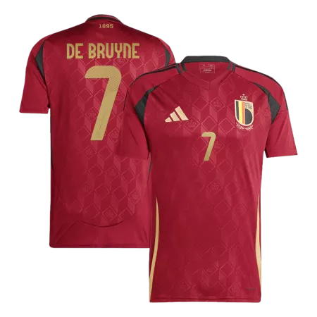 DE BRUYNE #7 New Belgium Jersey 2024 Home Soccer Shirt - Best Soccer Players