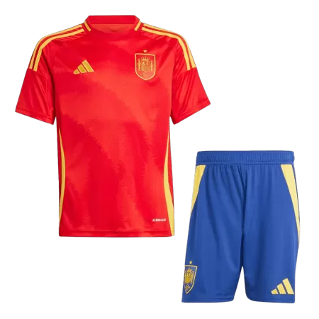 Spain Kids Kit 2024 Home (Shirt+Shorts) - Best Soccer Players