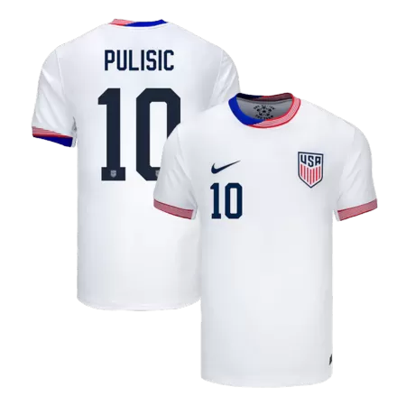 PULISIC #10 New USA Jersey 2024 Home Soccer Shirt - Best Soccer Players