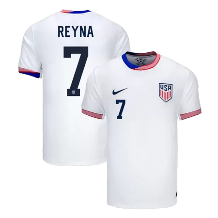 REYNA #7 New USA Jersey 2024 Home Soccer Shirt - Best Soccer Players