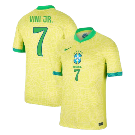 VINI JR. #7 New Brazil Jersey 2024 Home Soccer Shirt - Best Soccer Players