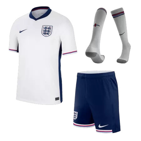 England Kids Kit 2024 Home (Shirt+Shorts+Socks) - Best Soccer Players
