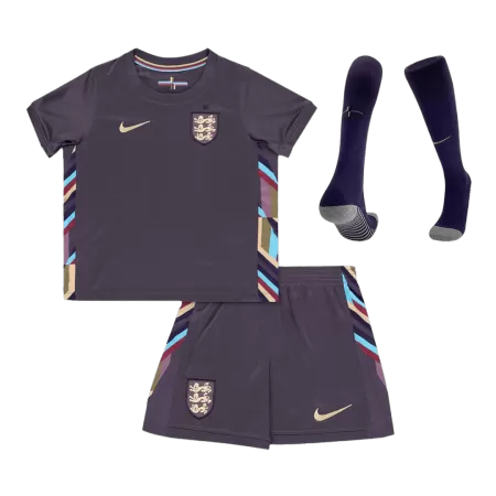 England Kids Kit 2024 Away (Shirt+Shorts+Socks) - Best Soccer Players