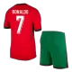 RONALDO #7 New Portugal Soccer Kit 2024 Home (Shirt+Shorts) 
 - Best Soccer Players
