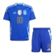 MESSI #10 Argentina Kids Kit 2024 Away (Shirt+Shorts) - Best Soccer Players