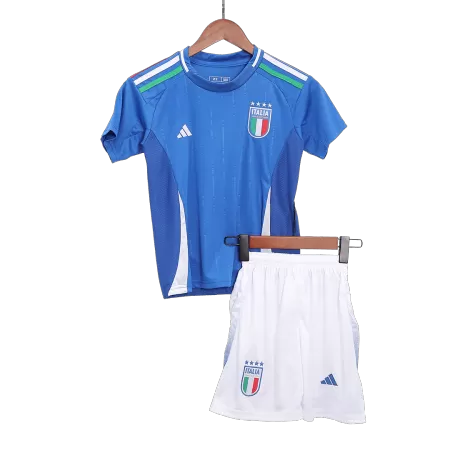 Italy Kids Kit 2024 Home (Shirt+Shorts) - Best Soccer Players